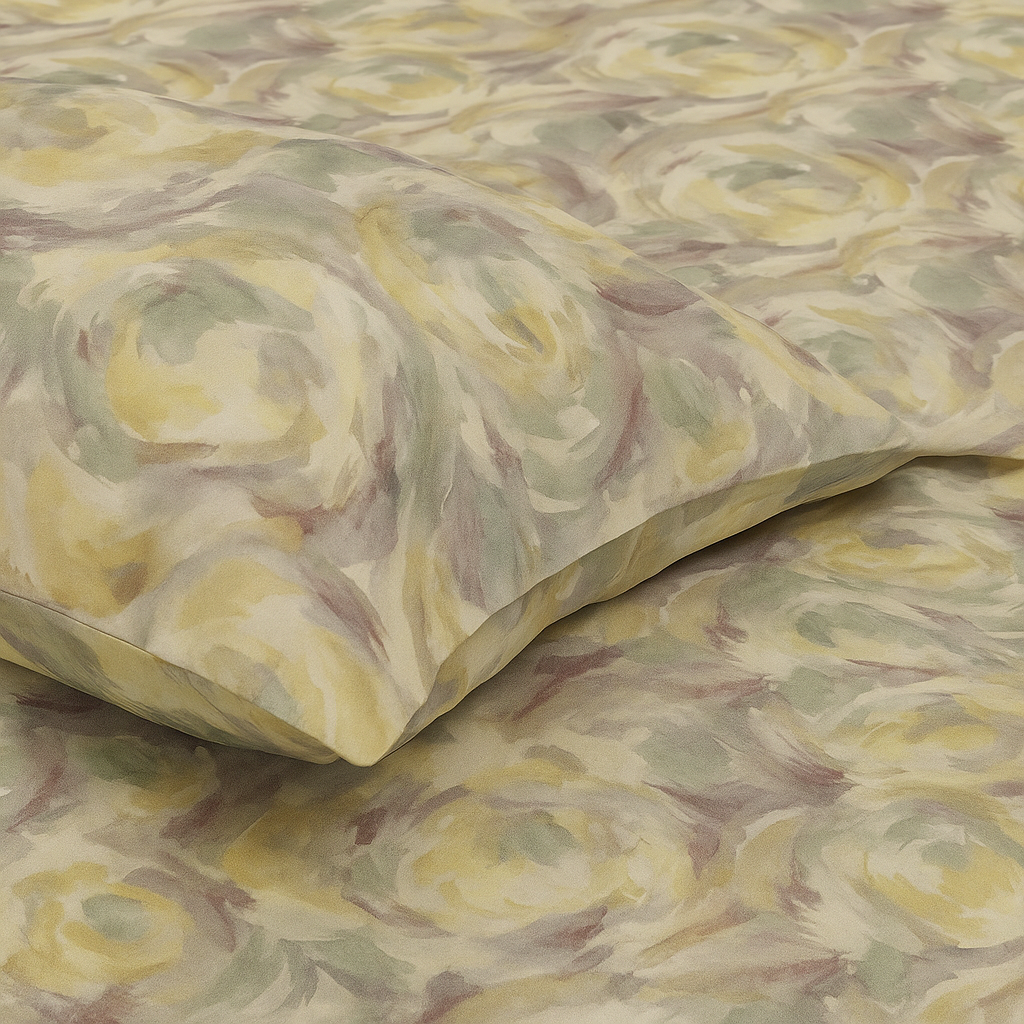 Satin Cotton 350 TC Super King Bedsheet Set – 3m x 3m with 2 Pillow Covers