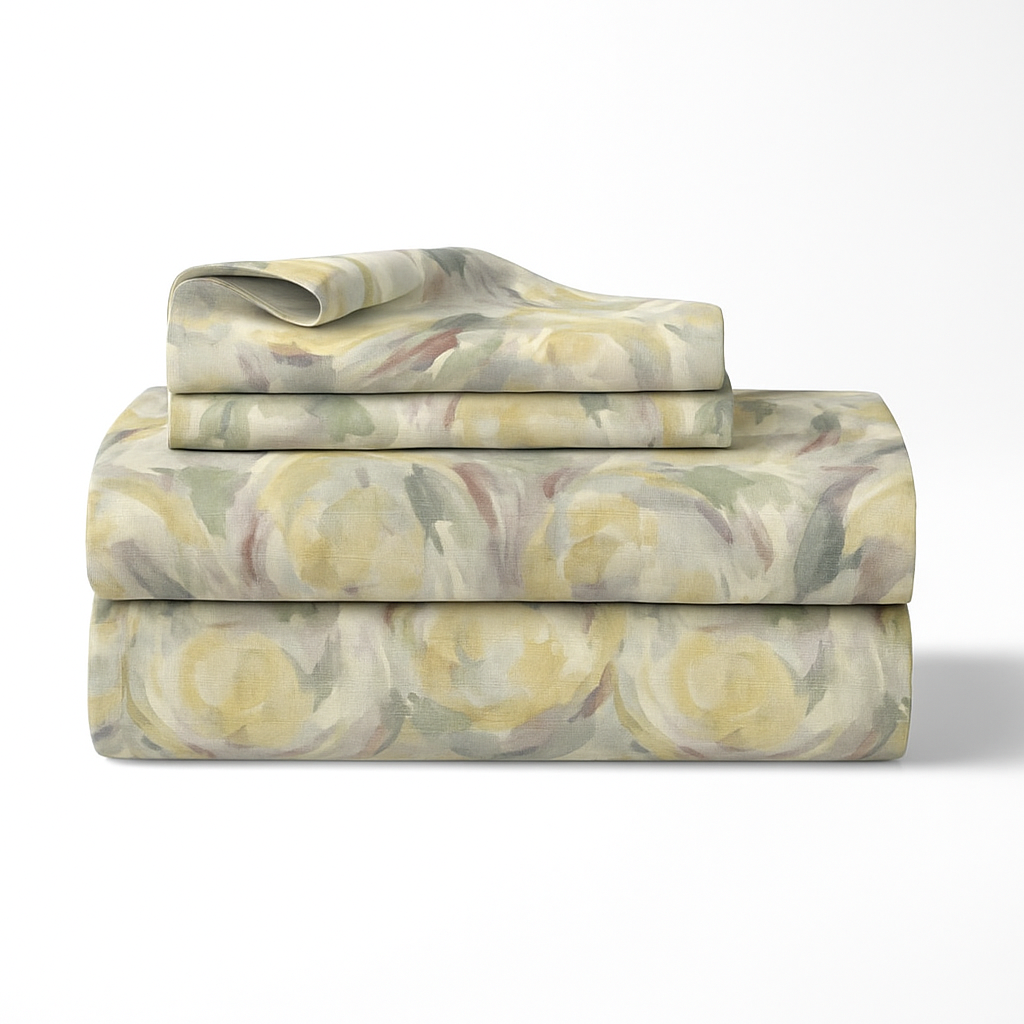 Satin Cotton 350 TC Super King Bedsheet Set – 3m x 3m with 2 Pillow Covers