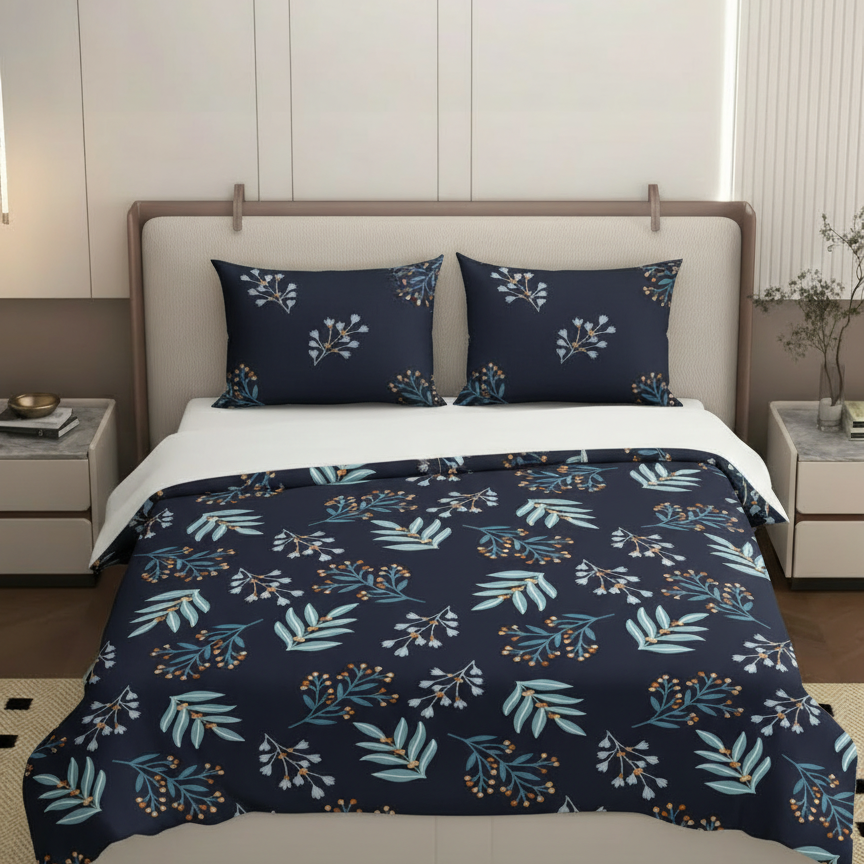 Luxury Microfiber Comforter Set (4 Pieces) | Soft, Lightweight & All-Season Bedding Set