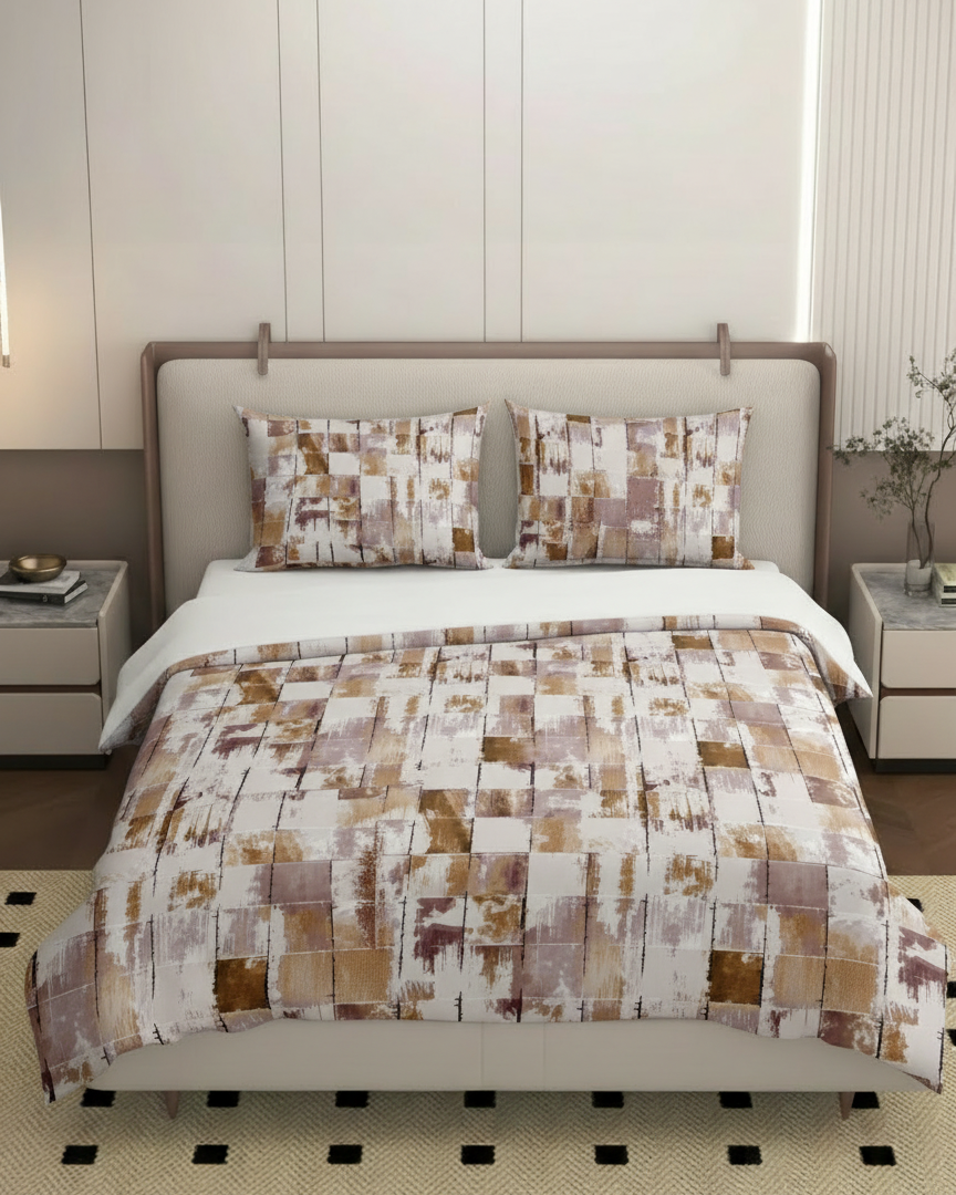 Premium 4-Piece Comforter Set with Bedsheet & Pillow Covers (110 GSM)