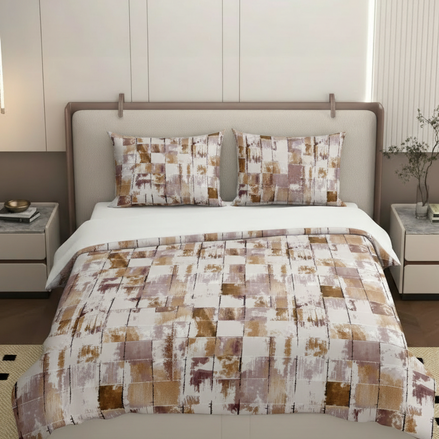 Premium 4-Piece Comforter Set with Bedsheet & Pillow Covers (110 GSM)