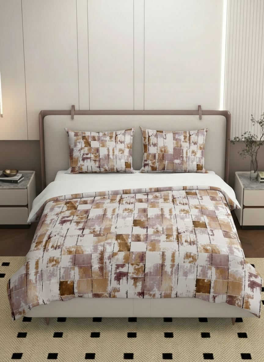 Premium 4-Piece Comforter Set with Bedsheet & Pillow Covers (110 GSM)