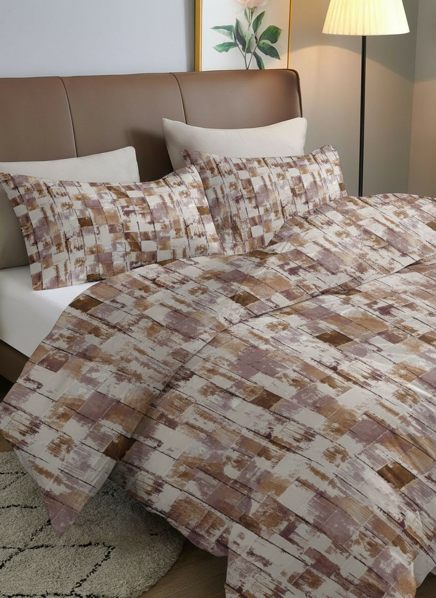 Premium 4-Piece Comforter Set with Bedsheet & Pillow Covers (110 GSM)