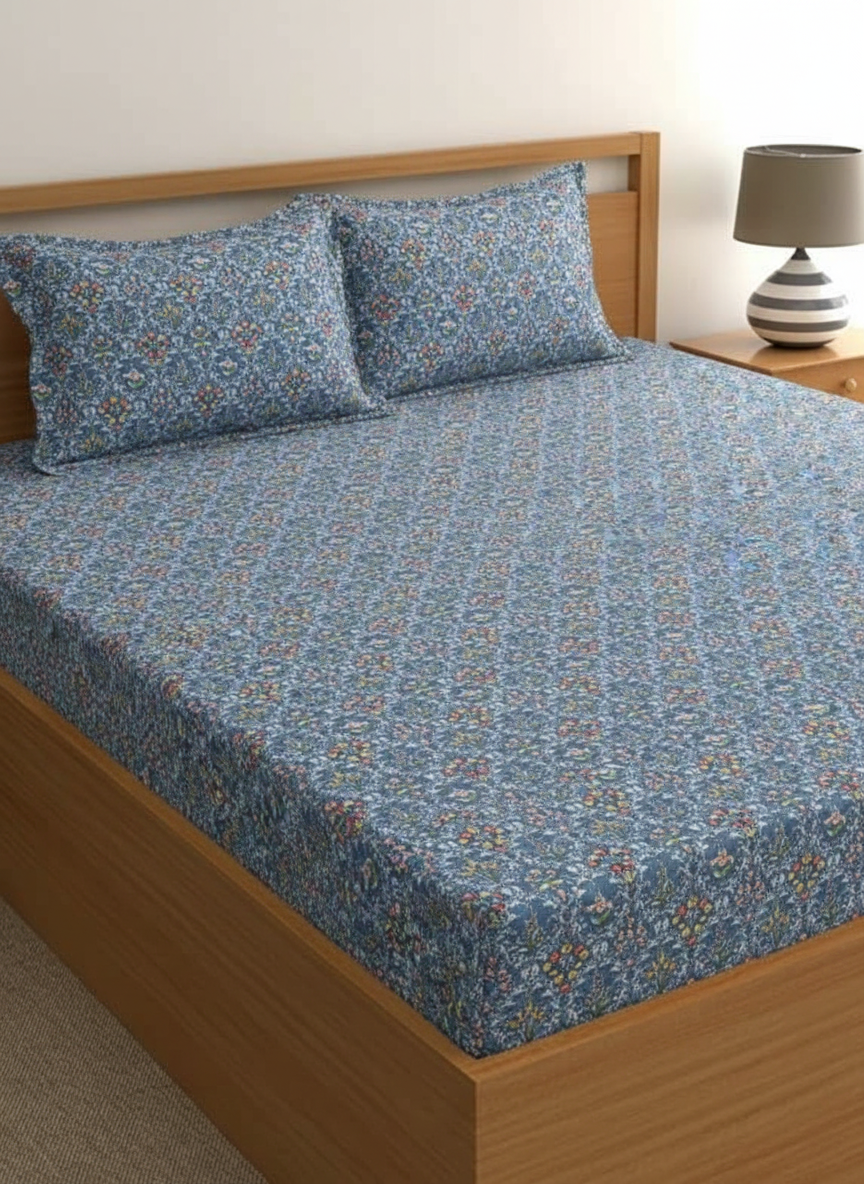 Premium Microfiber King Size Bedcover Set with 2 Pillow Covers | 90 x 95 Inch