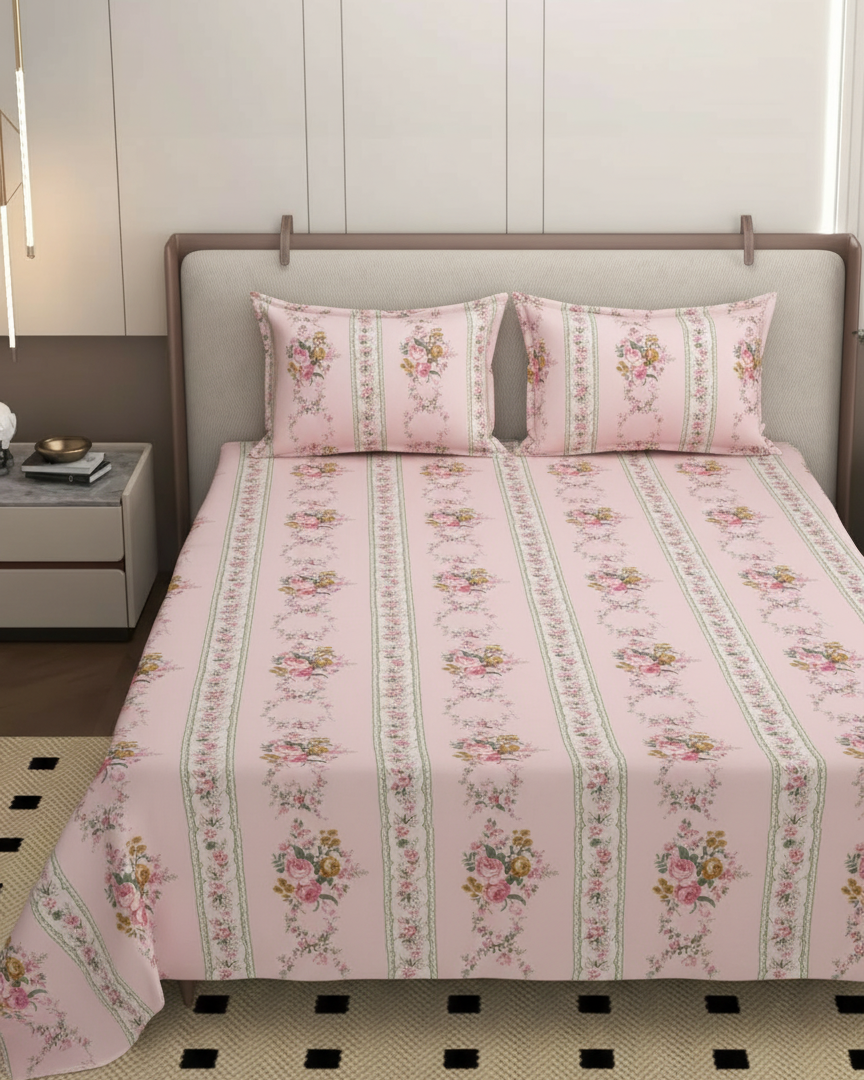 Luxury Bedding Set – Microfiber Bedcover with 2 Pillow Covers | 90 x 95 Inch