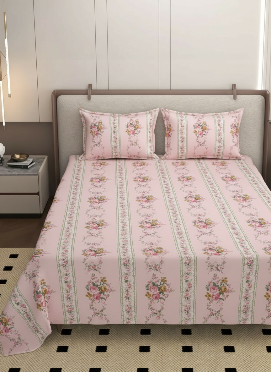 Luxury Bedding Set – Microfiber Bedcover with 2 Pillow Covers | 90 x 95 Inch