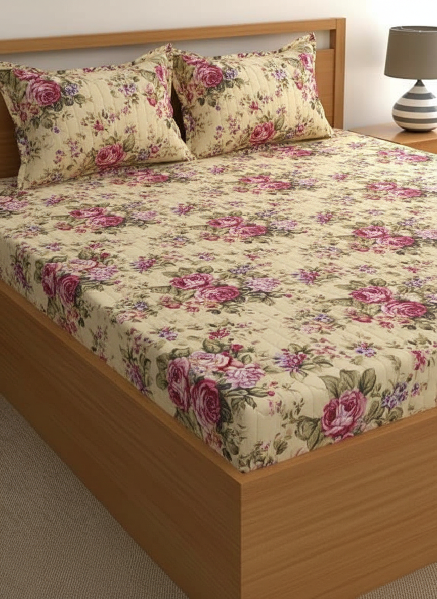 Luxury Bedding Set – Microfiber Bedcover with 2 Pillow Covers | 90 x 95 Inch