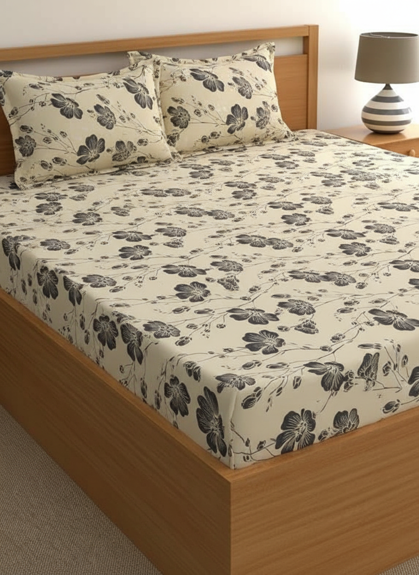 Luxury Bedding Set – Microfiber Bedcover with 2 Pillow Covers | 90 x 95 Inch