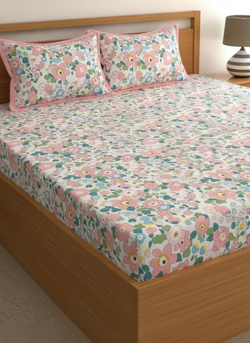 Luxury Bedding Set – Microfiber Bedcover with 2 Pillow Covers | 90 x 95 Inch