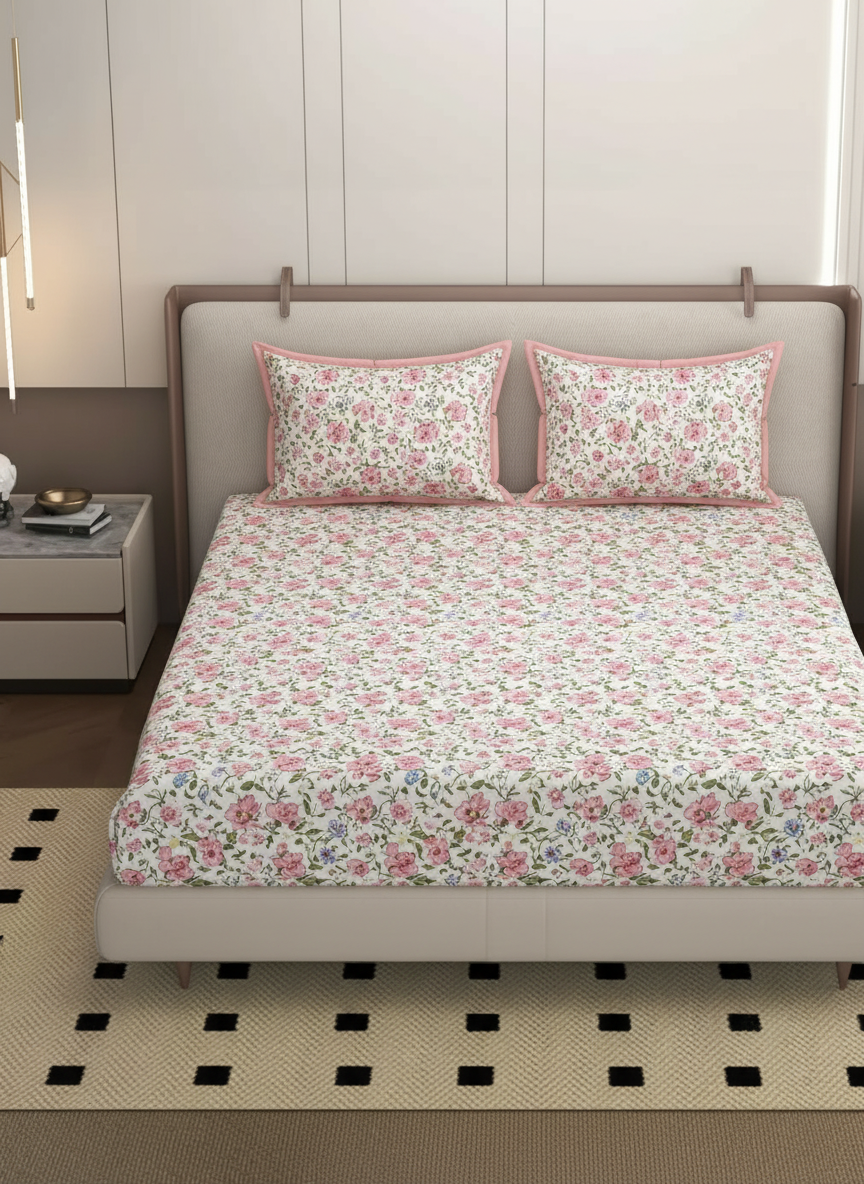 Luxury Bedding Set – Microfiber Bedcover with 2 Pillow Covers | 90 x 95 Inch