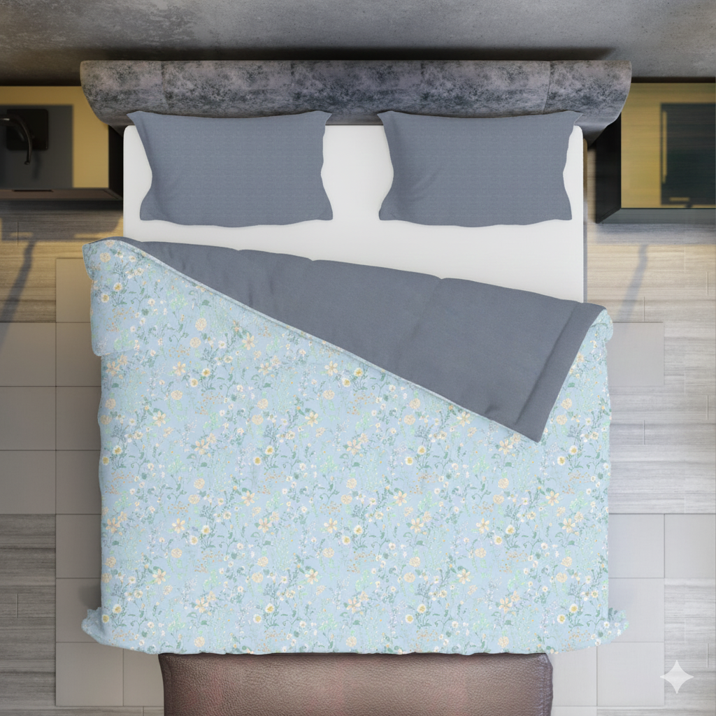 All-Weather Double Bed Ultrasonic Microfiber Comforter