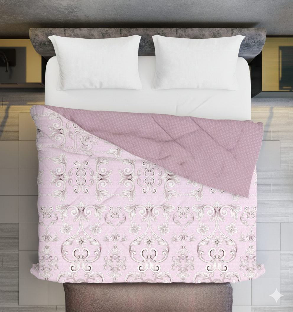 All-Season Ultrasonic Microfiber Comforter – Double Bed