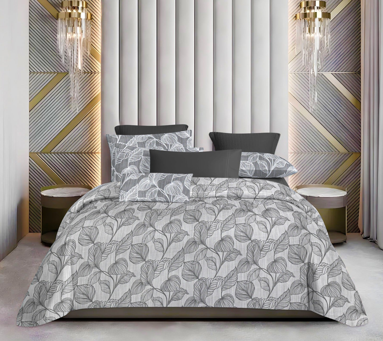 Luxurious King Size Cotton Bedsheet Set – 144 TC (1 Bedsheet + 2 Pillow Covers)