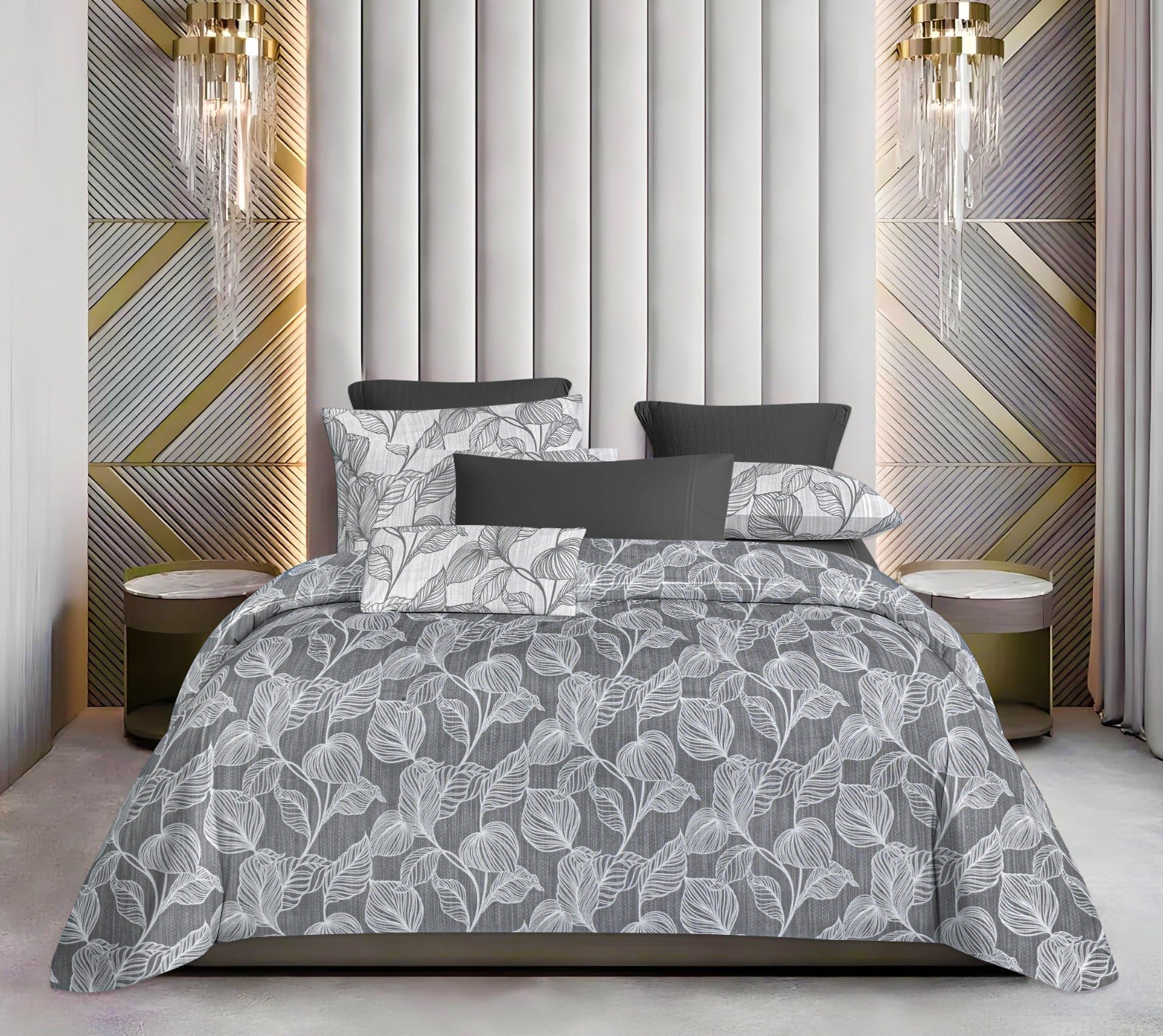 Luxurious King Size Cotton Bedsheet Set – 144 TC (1 Bedsheet + 2 Pillow Covers)
