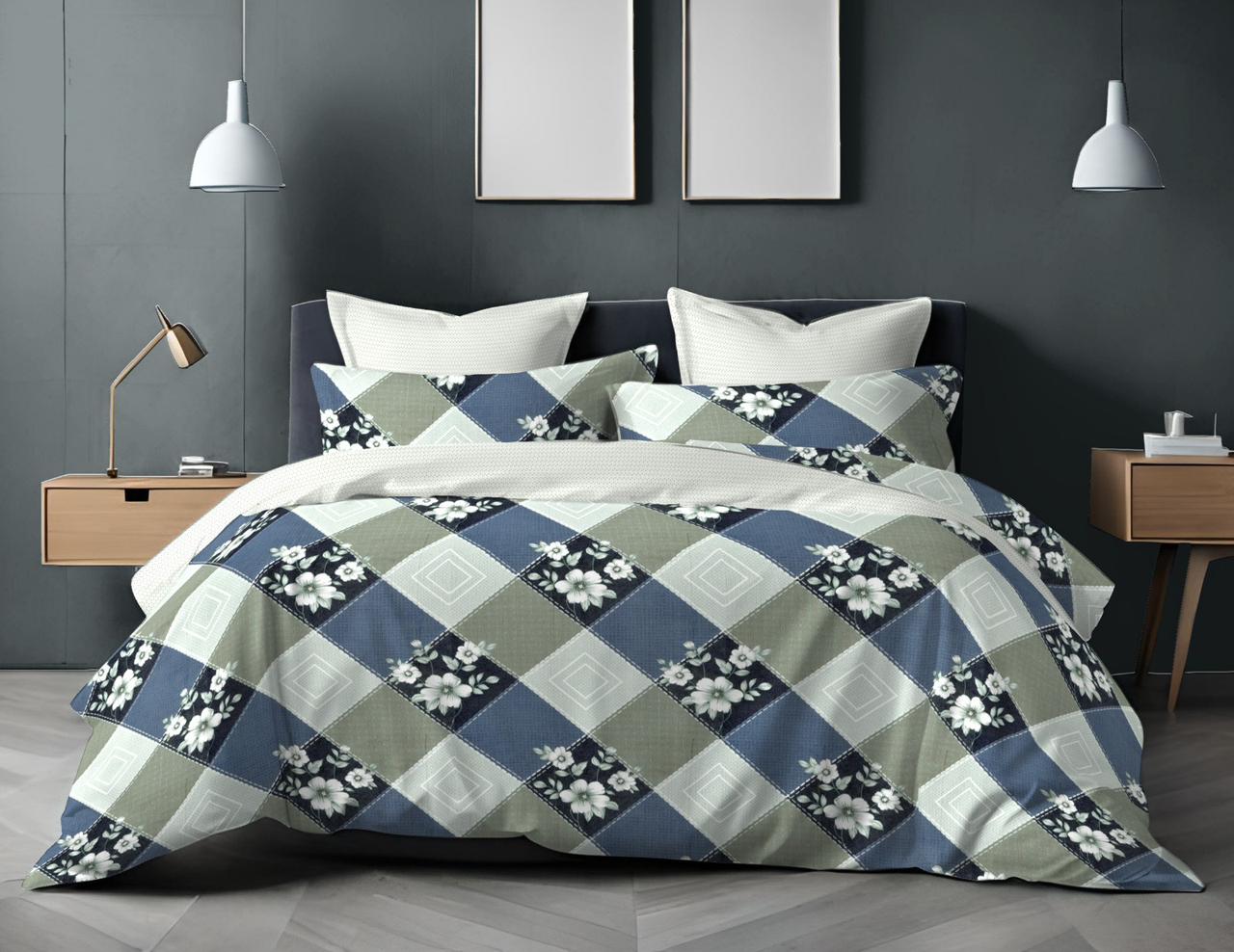 Cotton Single Bed Bedsheet Set with 2 Pillow Covers – 120 TC (1.48x2.25m)