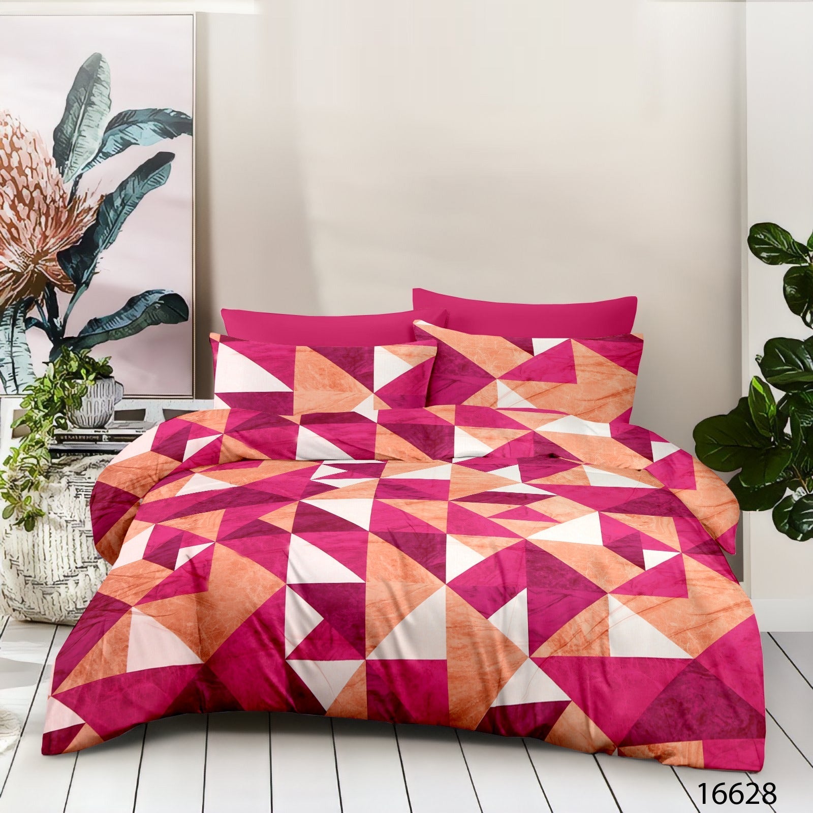 Cotton King Size Bedsheet Set (120 TC) with 2 Pillow Covers – 2.75x2.75m
