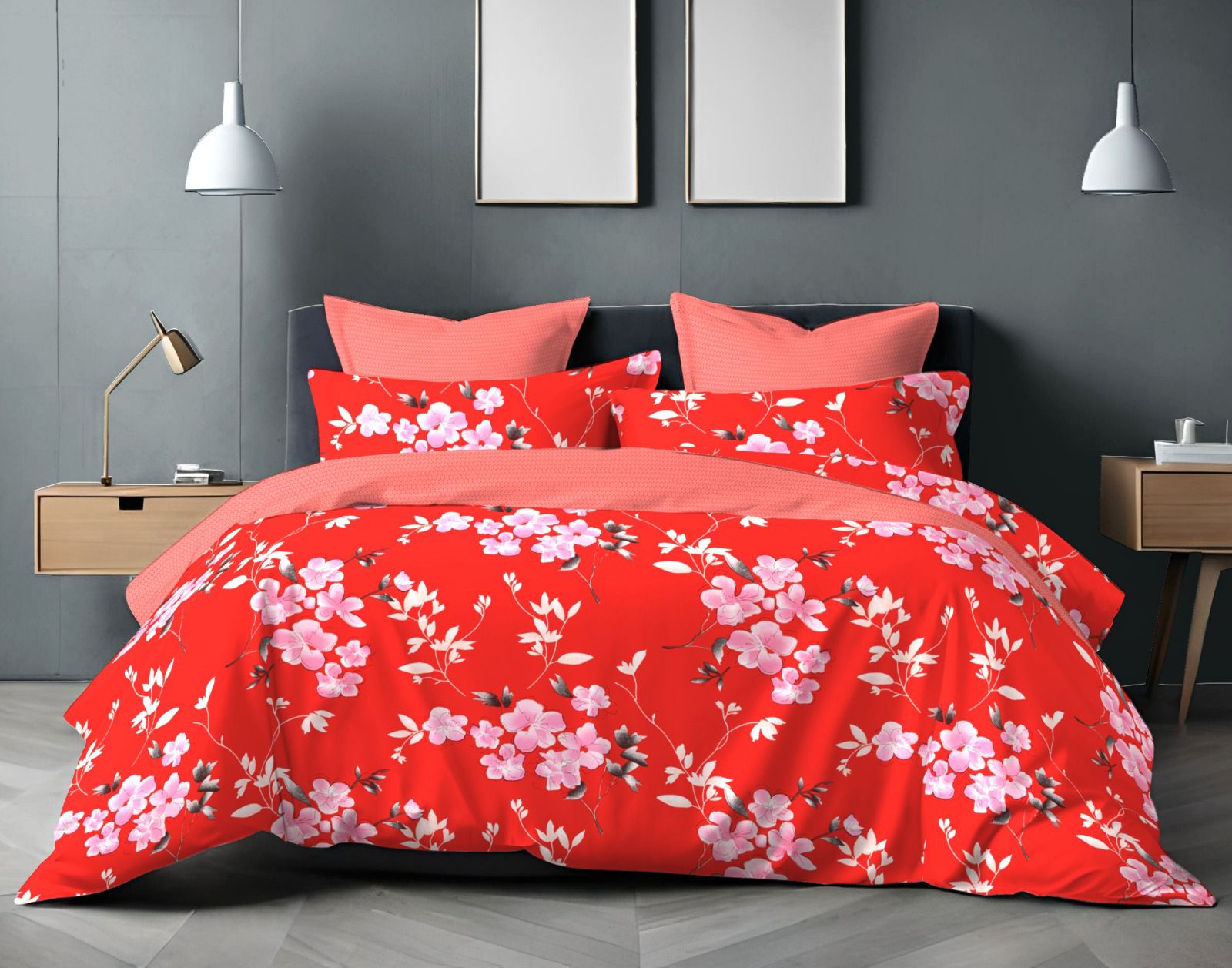 Cotton Single Bed Bedsheet Set with 2 Pillow Covers – 120 TC (1.48x2.25m)