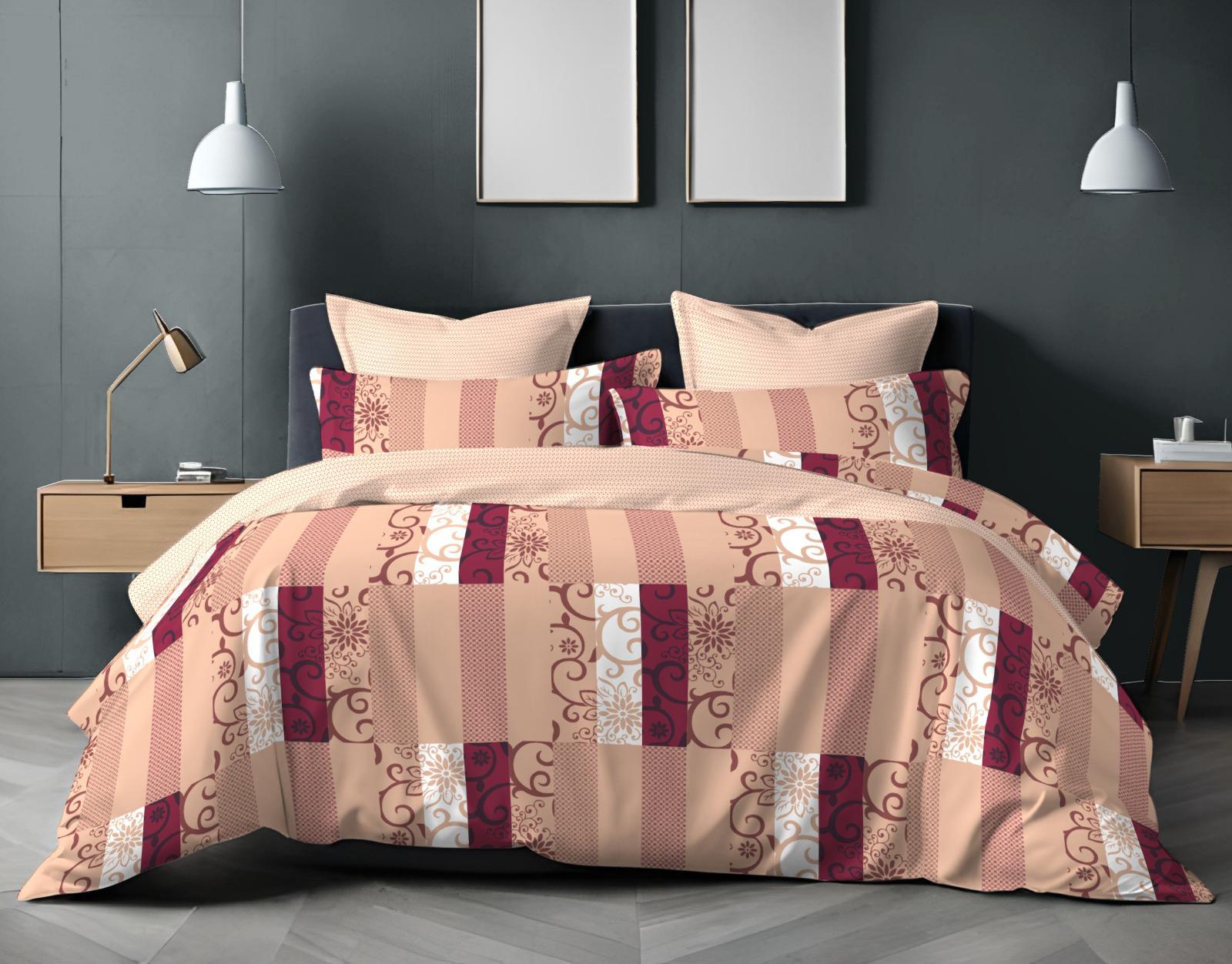 Cotton King Size Bedsheet Set (120 TC) with 2 Pillow Covers – 2.75x2.75m