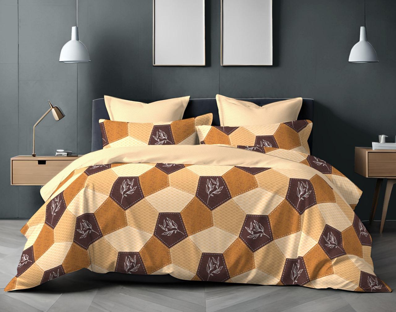 Cotton King Size Bedsheet Set (120 TC) with 2 Pillow Covers – 2.75x2.75m