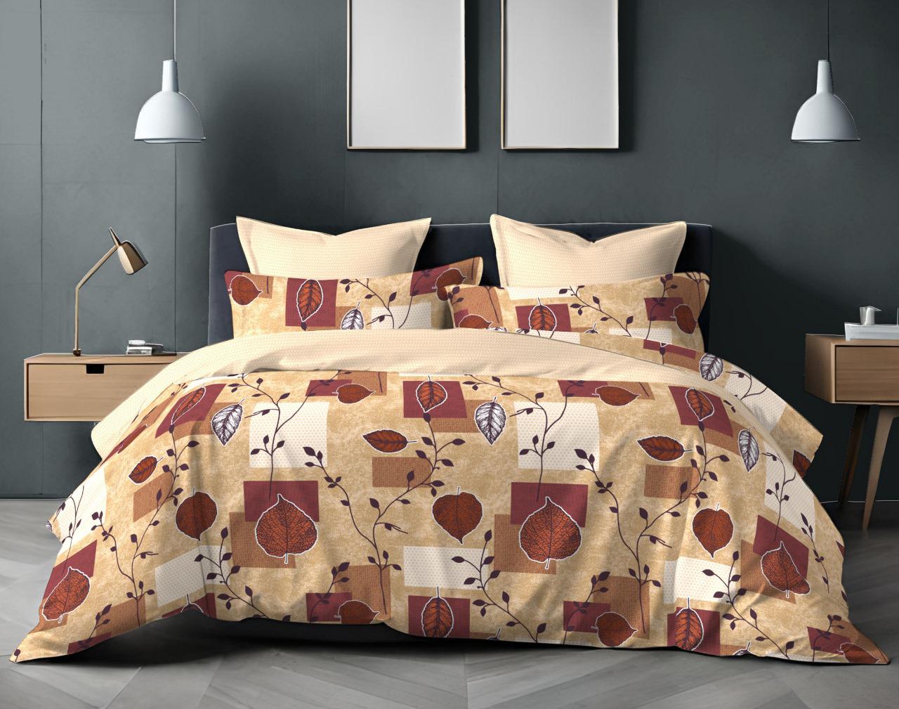 Cotton King Size Bedsheet Set (120 TC) with 2 Pillow Covers – 2.75x2.75m