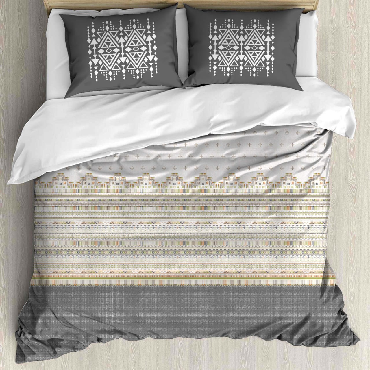 Premium Cotton King Size Bedsheet Set - 180 TC (2.75x2.75m) with 2 Pillow Covers