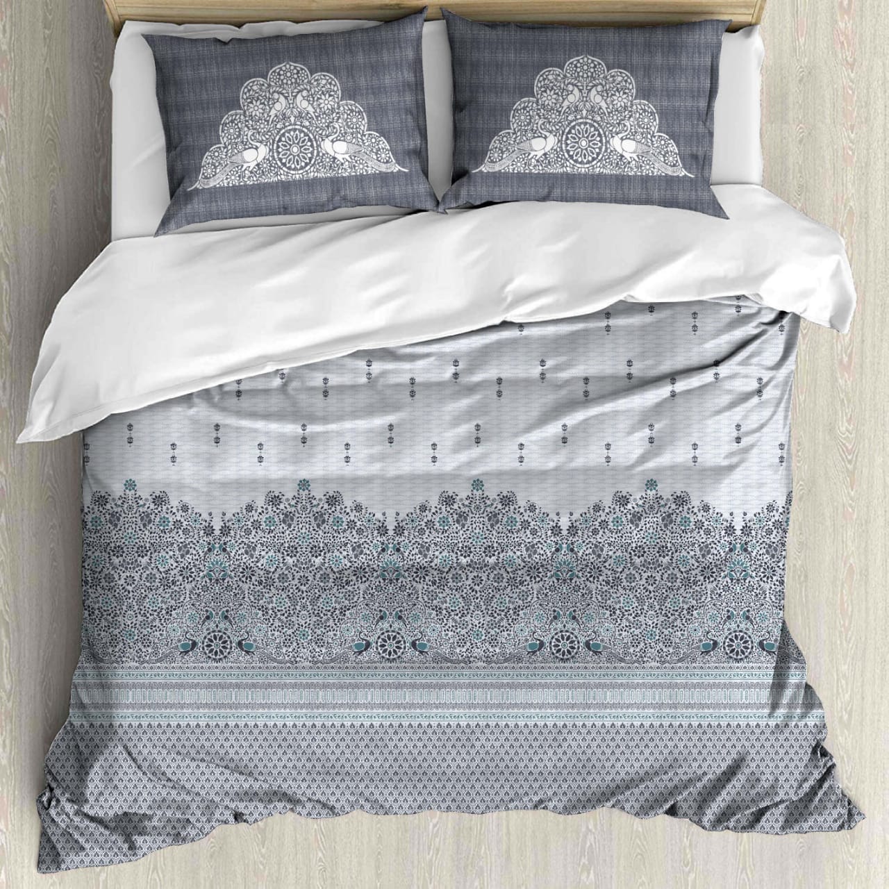 Premium Cotton King Size Bedsheet Set - 180 TC (2.75x2.75m) with 2 Pillow Covers