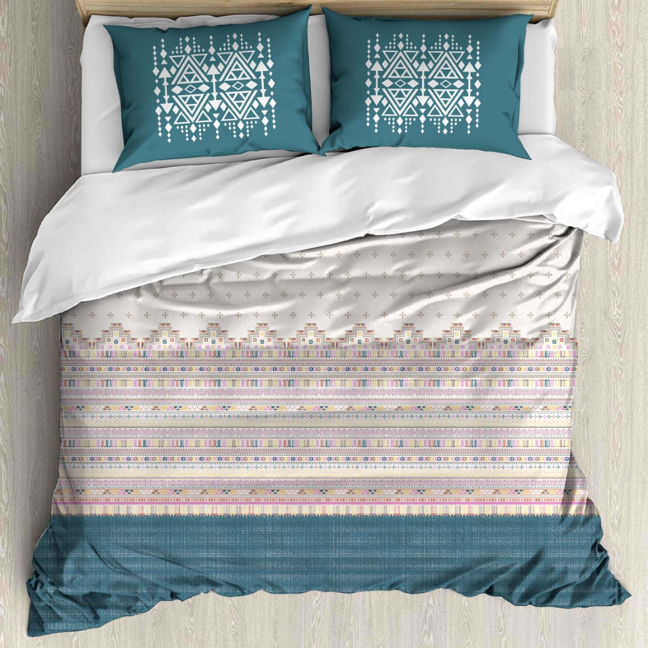 Premium Cotton King Size Bedsheet Set - 180 TC (2.75x2.75m) with 2 Pillow Covers