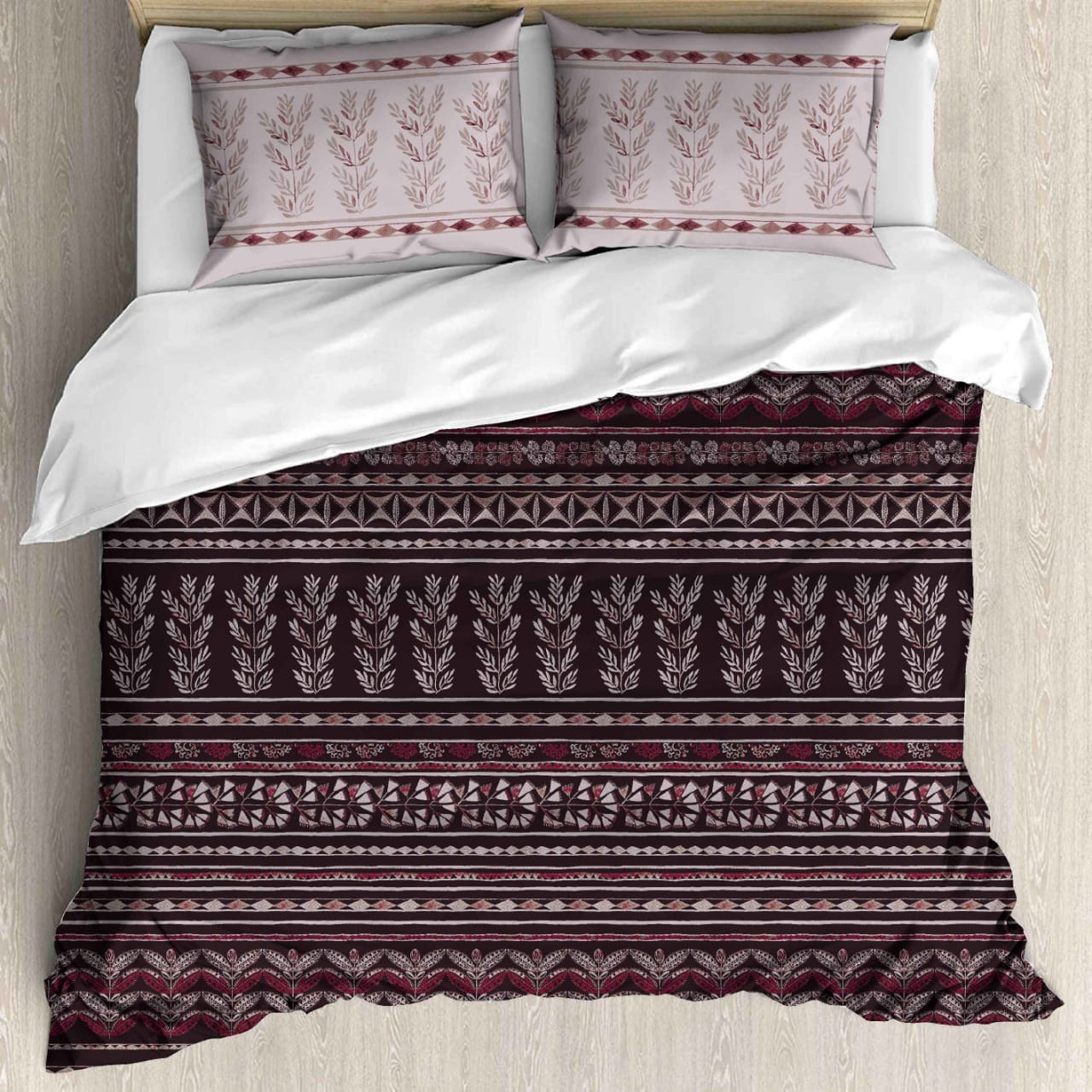 King Size Cotton Bedsheet Set - 120 TC (2.75x2.75m) with 2 Pillow Covers