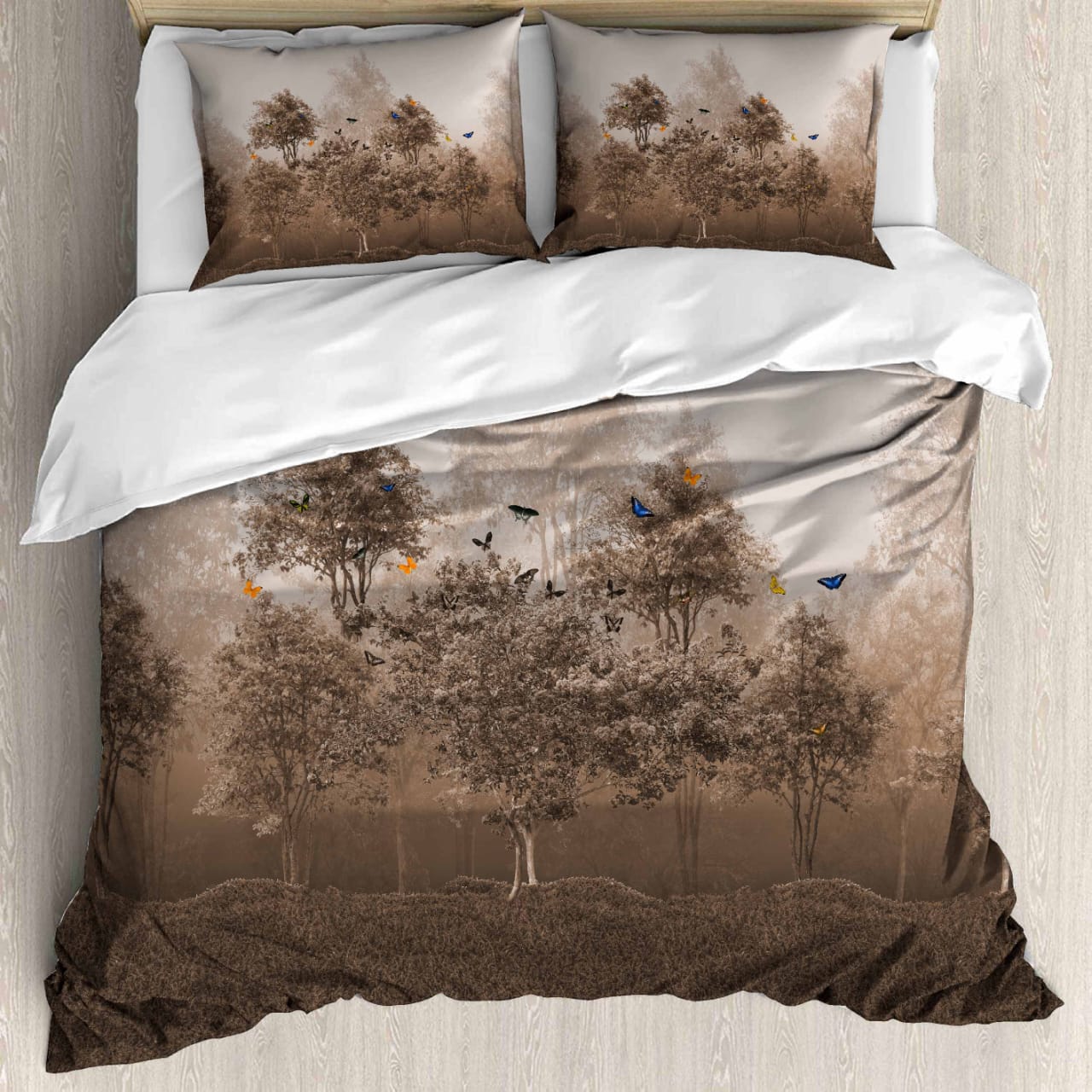Luxurious Satin Cotton King Size Bedsheet Set – 350 TC (2.75x2.75m) with 2 Pillow Covers