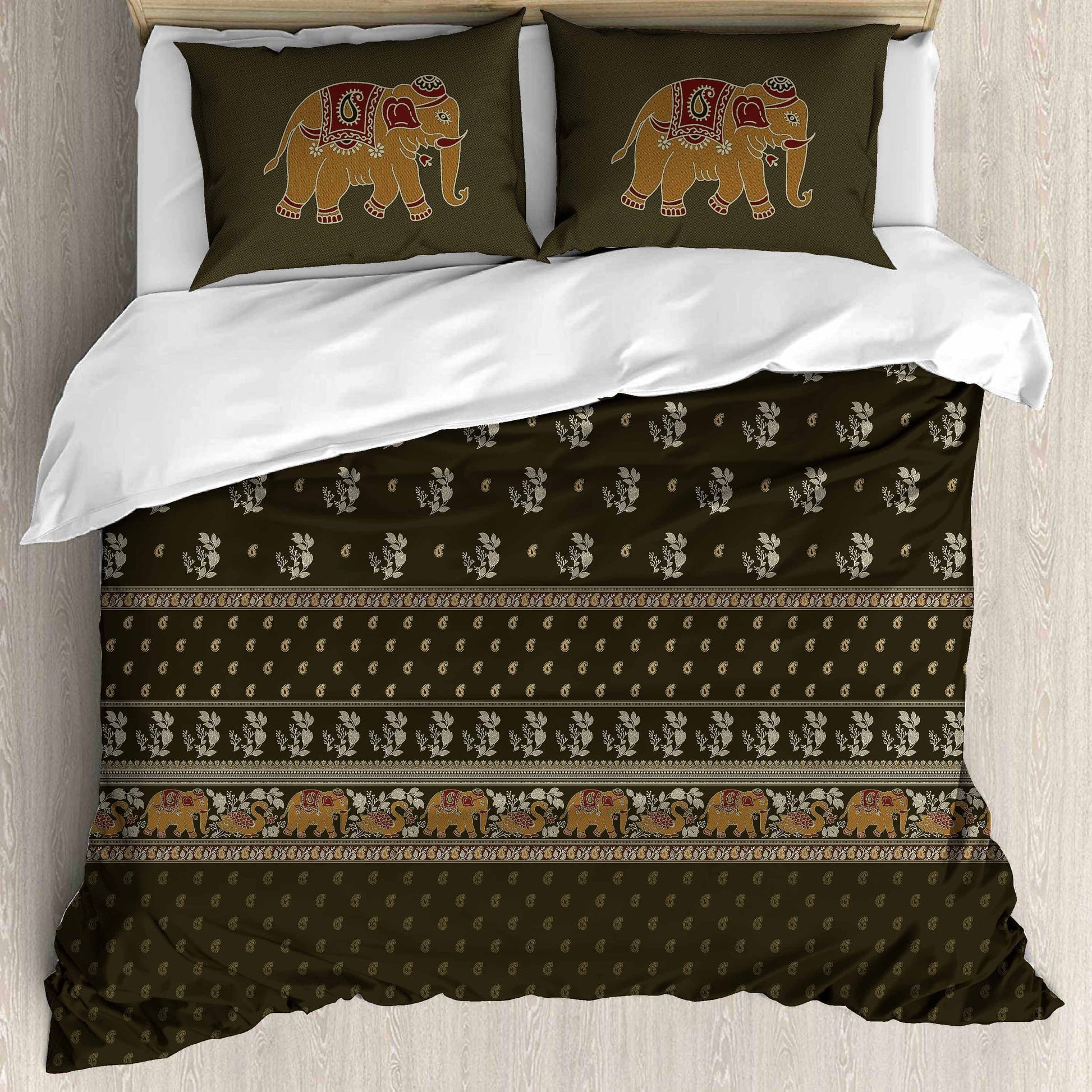 Premium Cotton King Size Double Bed Sheet with 2 Pillow Covers – 120 TC
