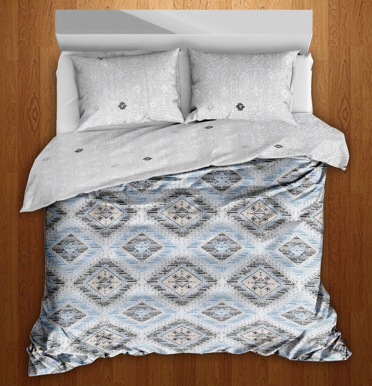 Premium Cotton 180TC King Size Bedsheet with 2 Pillow Covers – 2.75m x 2.75m