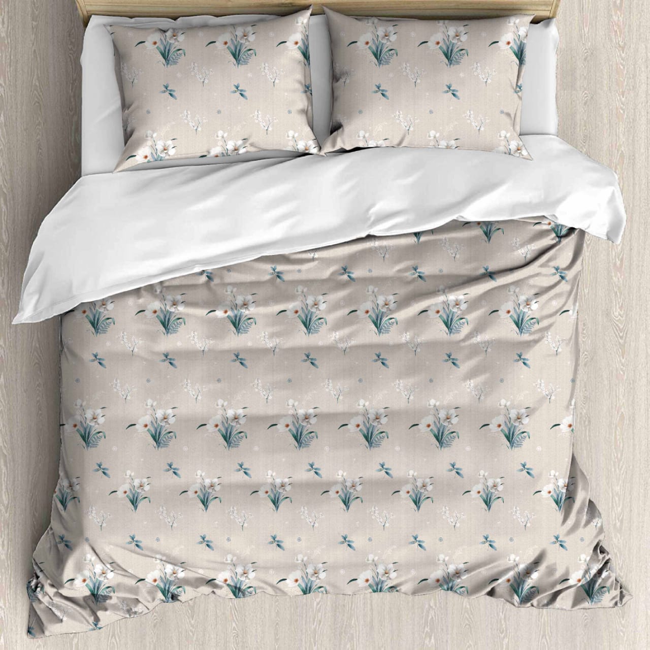 Satin Cotton 350 TC Super King Bedsheet Set – 3m x 3m with 2 Pillow Covers