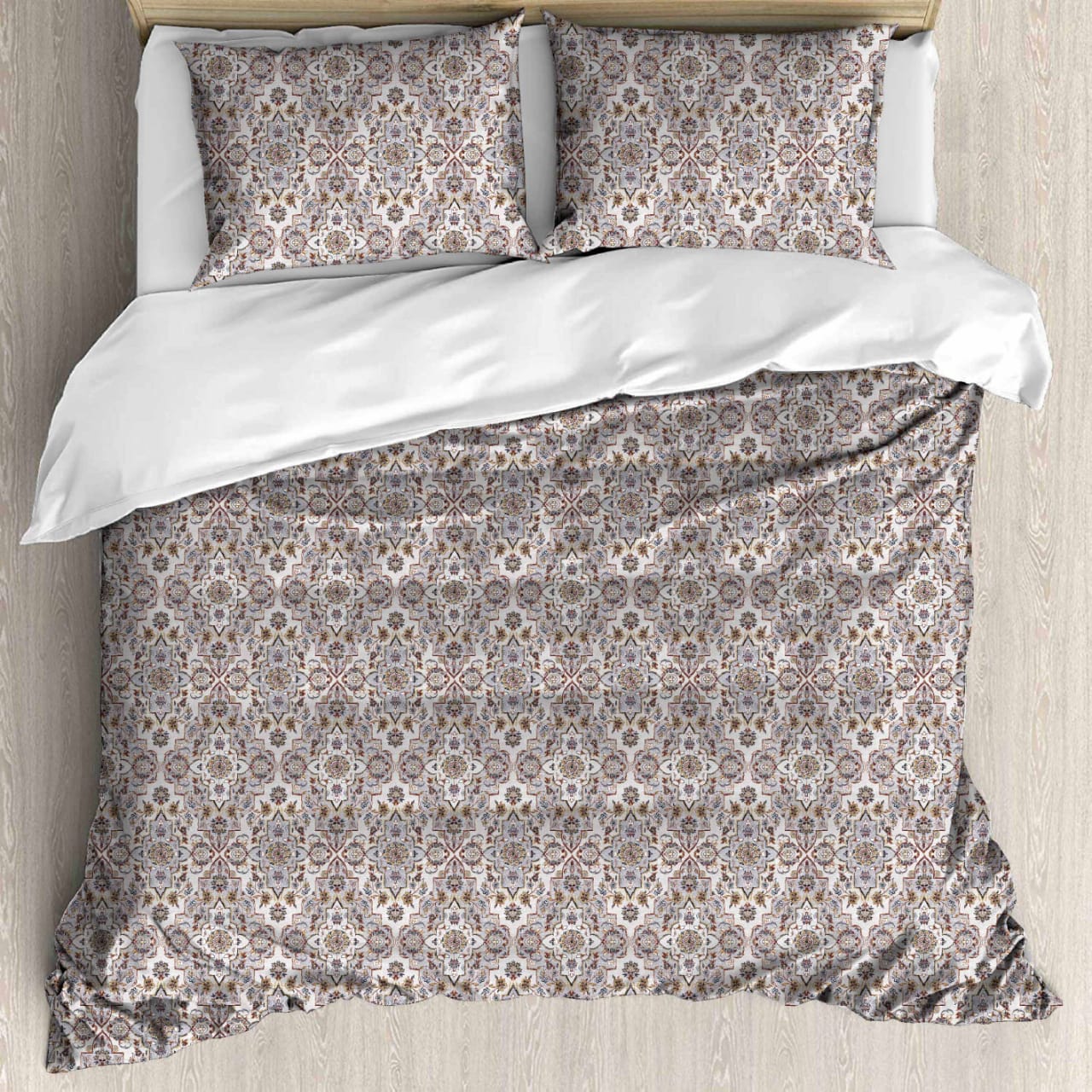 Satin Cotton 350 TC Super King Bedsheet Set – 3m x 3m with 2 Pillow Covers