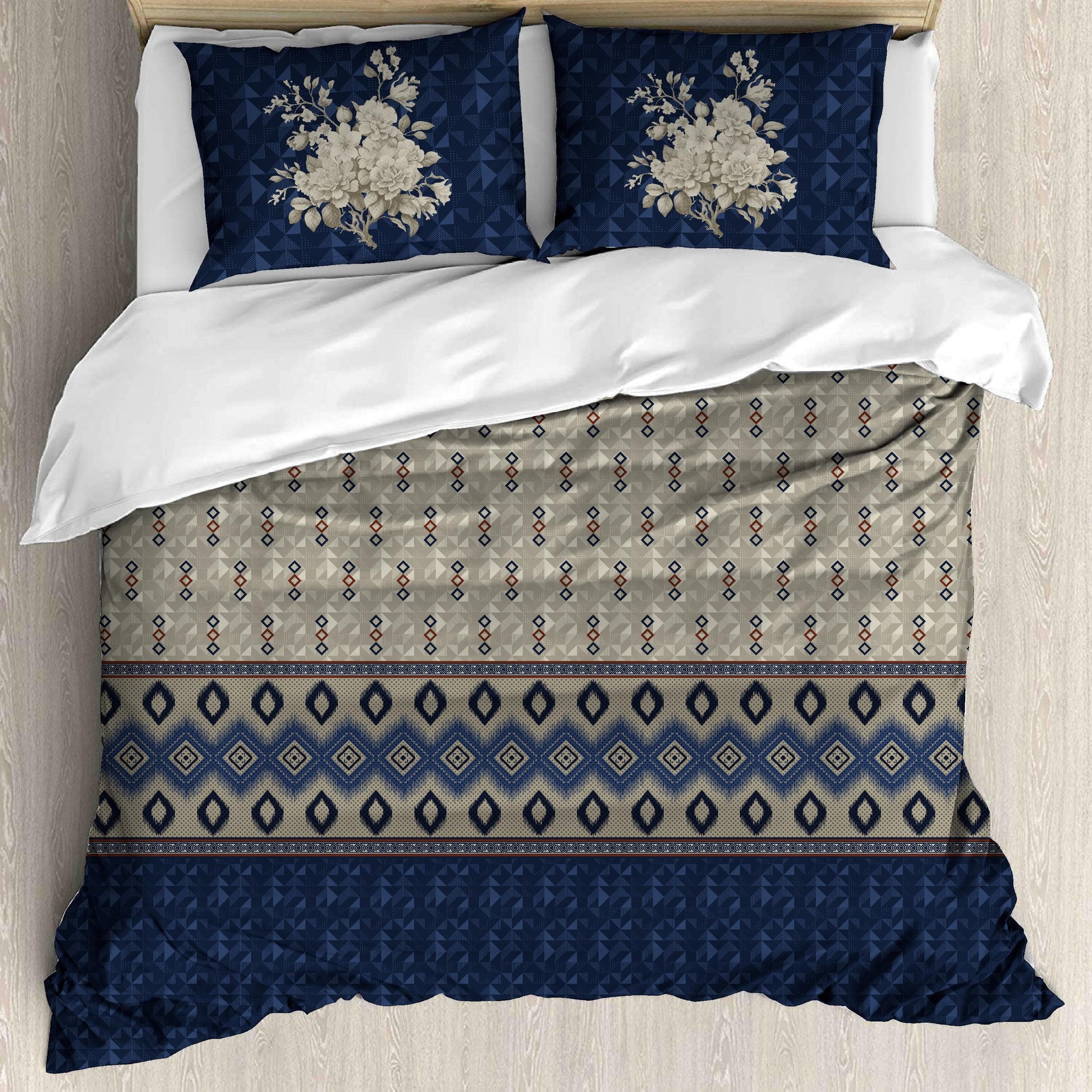 Premium Cotton King Size Bedsheet with 2 Pillow Covers – 180 TC (2.75m x 2.75m)