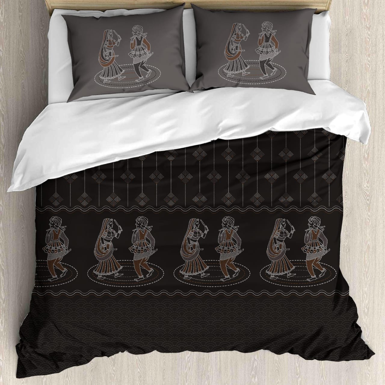 Premium Cotton King Size Double Bed Sheet with 2 Pillow Covers – 120 TC