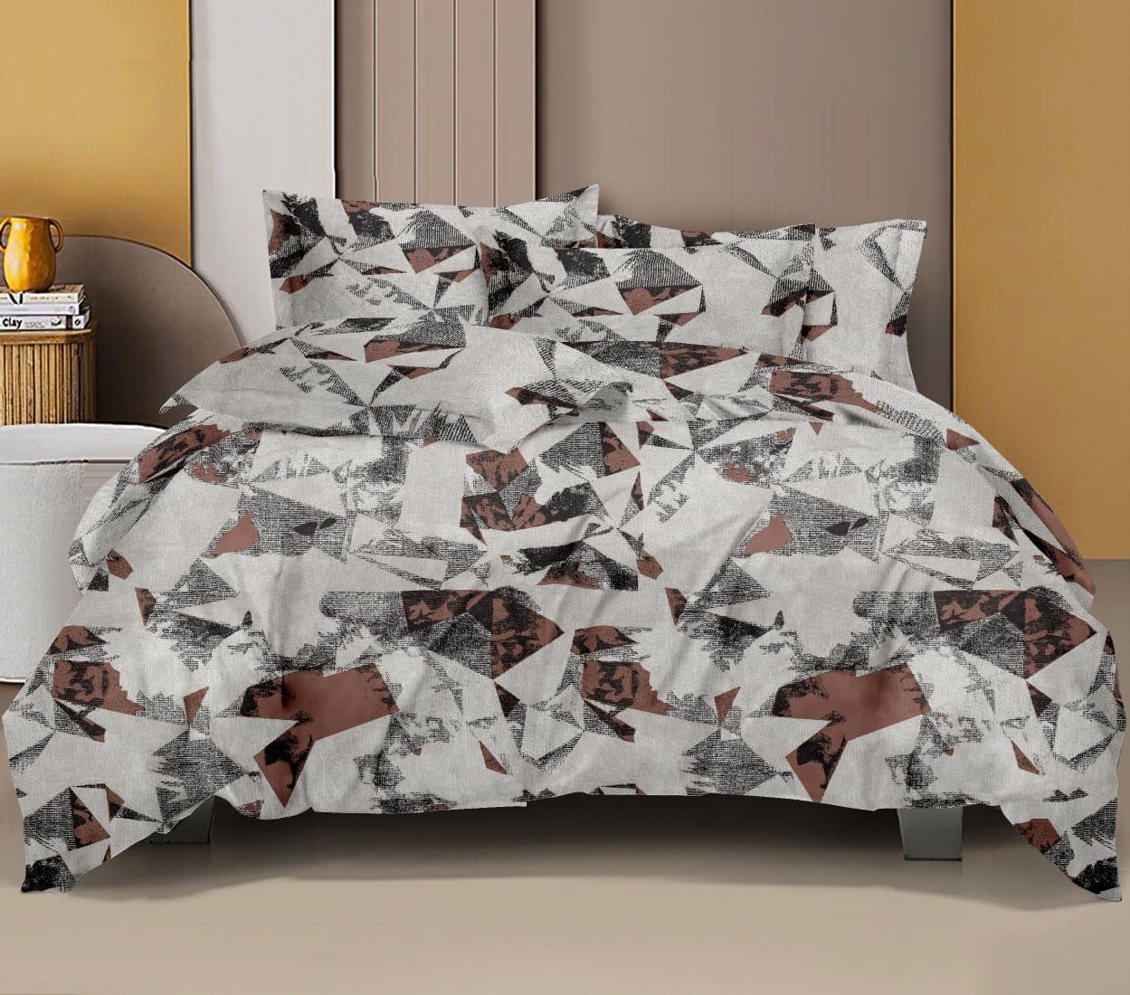 Premium Cotton 180TC King Size Bedsheet with 2 Pillow Covers – 2.75m x 2.75m