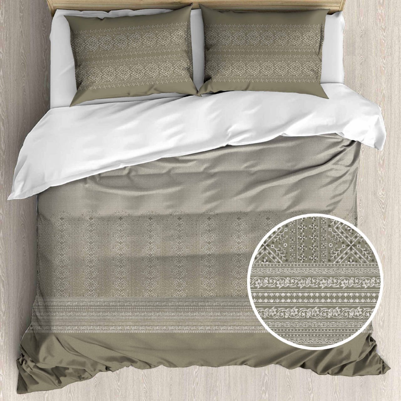 Luxury Satin Cotton King Size Bedsheet with 2 Pillow Covers – 210 TC (2.75m x 2.75m)