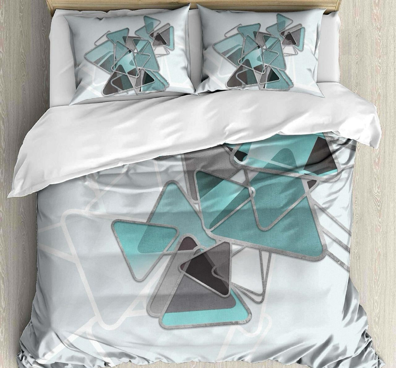 Luxury Satin Cotton 250TC King Size Bedsheet with 2 Pillow Covers (2.75m x 2.75m)