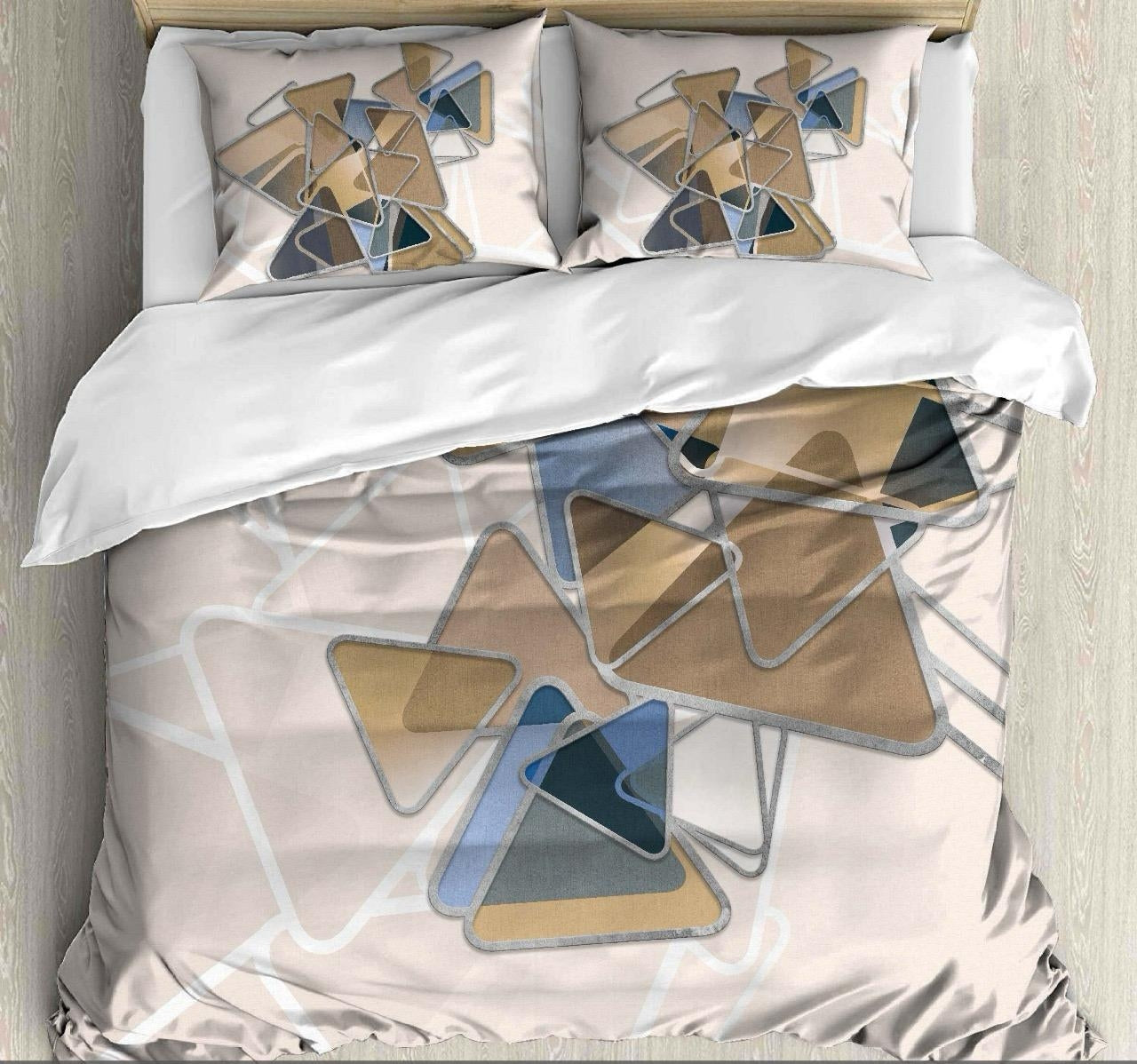 Luxury Satin Cotton 250TC King Size Bedsheet with 2 Pillow Covers (2.75m x 2.75m)