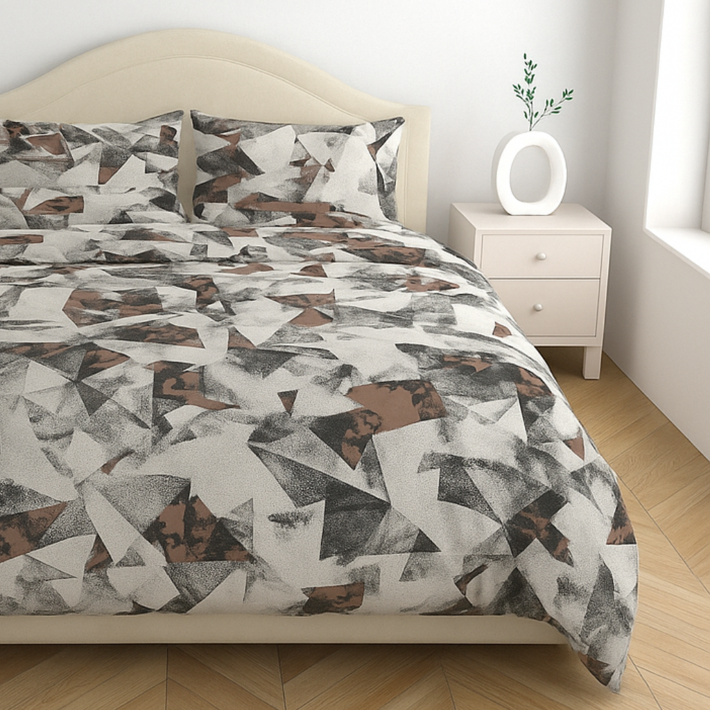 Premium Cotton 180TC King Size Bedsheet with 2 Pillow Covers – 2.75m x 2.75m