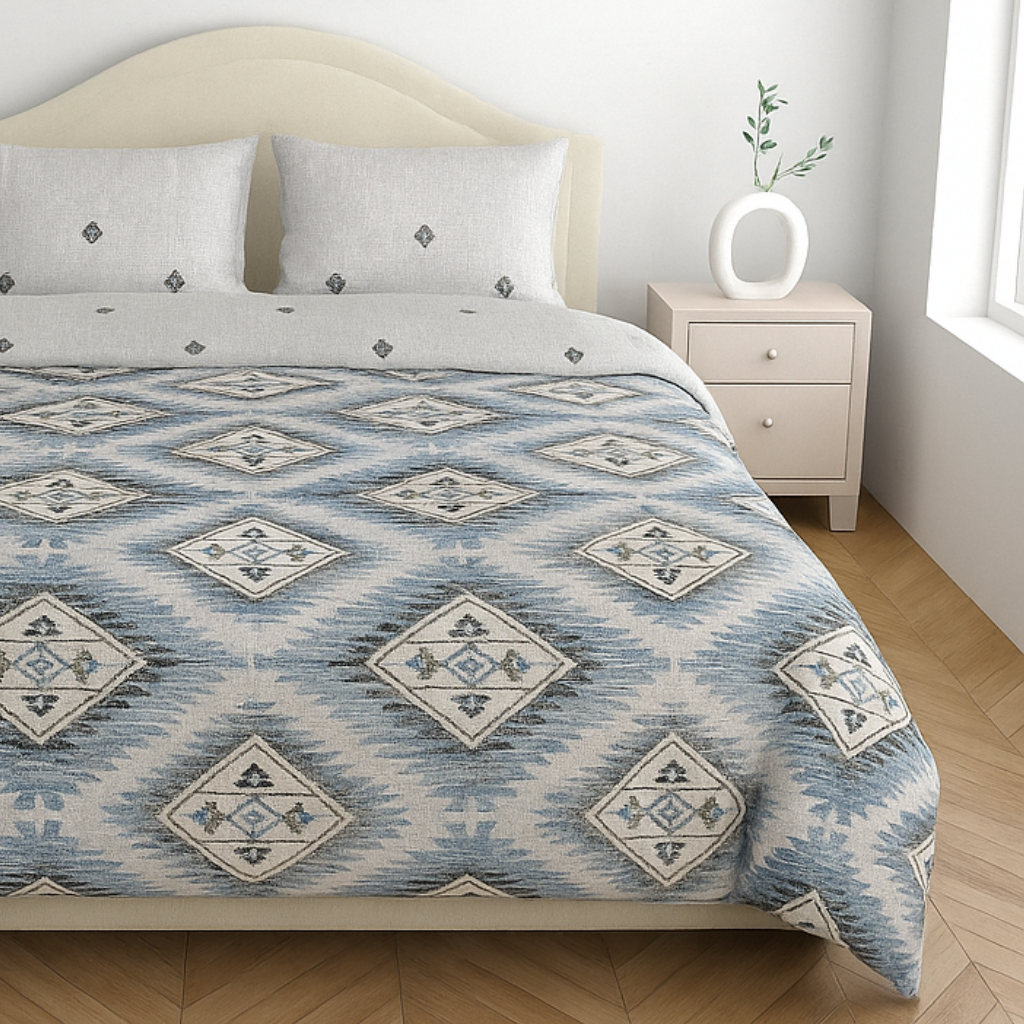 Premium Cotton 180TC King Size Bedsheet with 2 Pillow Covers – 2.75m x 2.75m