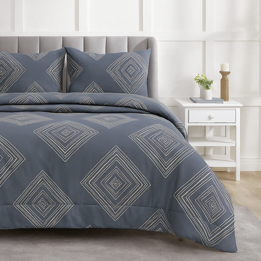 Luxury Micro Fabric Comforter Set – 4 Pieces