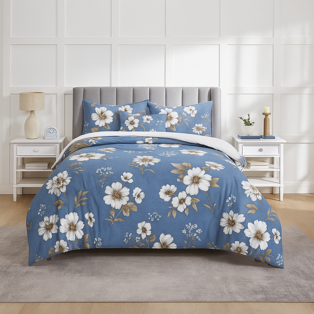Luxury Micro Fabric Comforter Set – 4 Pieces