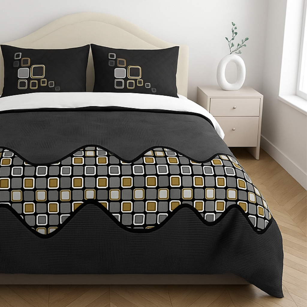 Premium Cotton King Size Bedsheet with 2 Pillow Covers – 180 TC (2.75m x 2.75m)