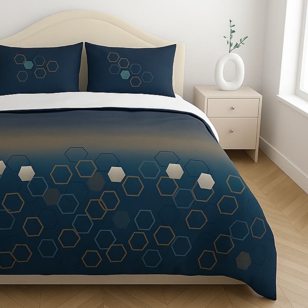 Premium Cotton King Size Bedsheet with 2 Pillow Covers – 180 TC (2.75m x 2.75m)