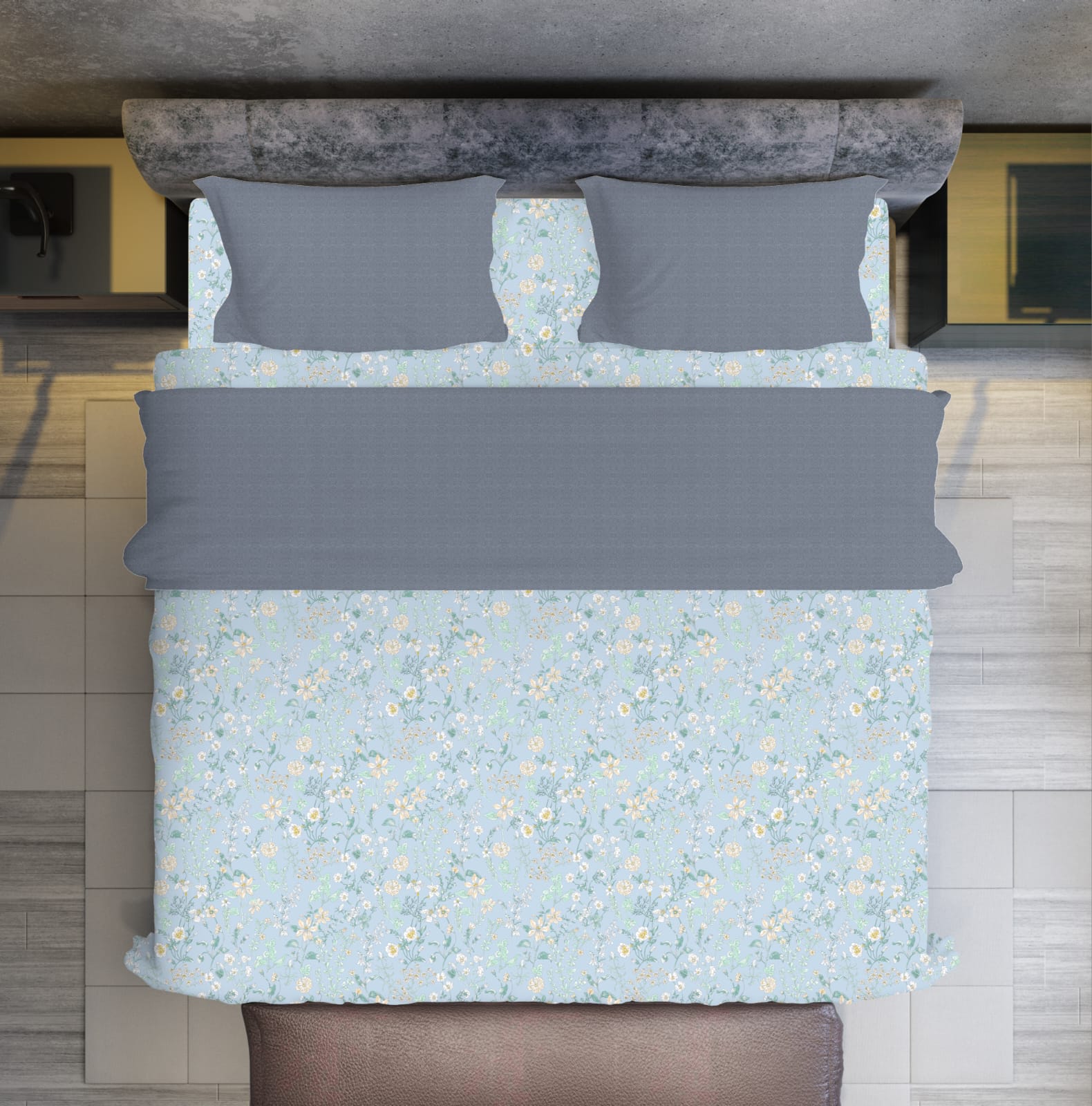 All-Weather Double Bed Ultrasonic Microfiber Comforter