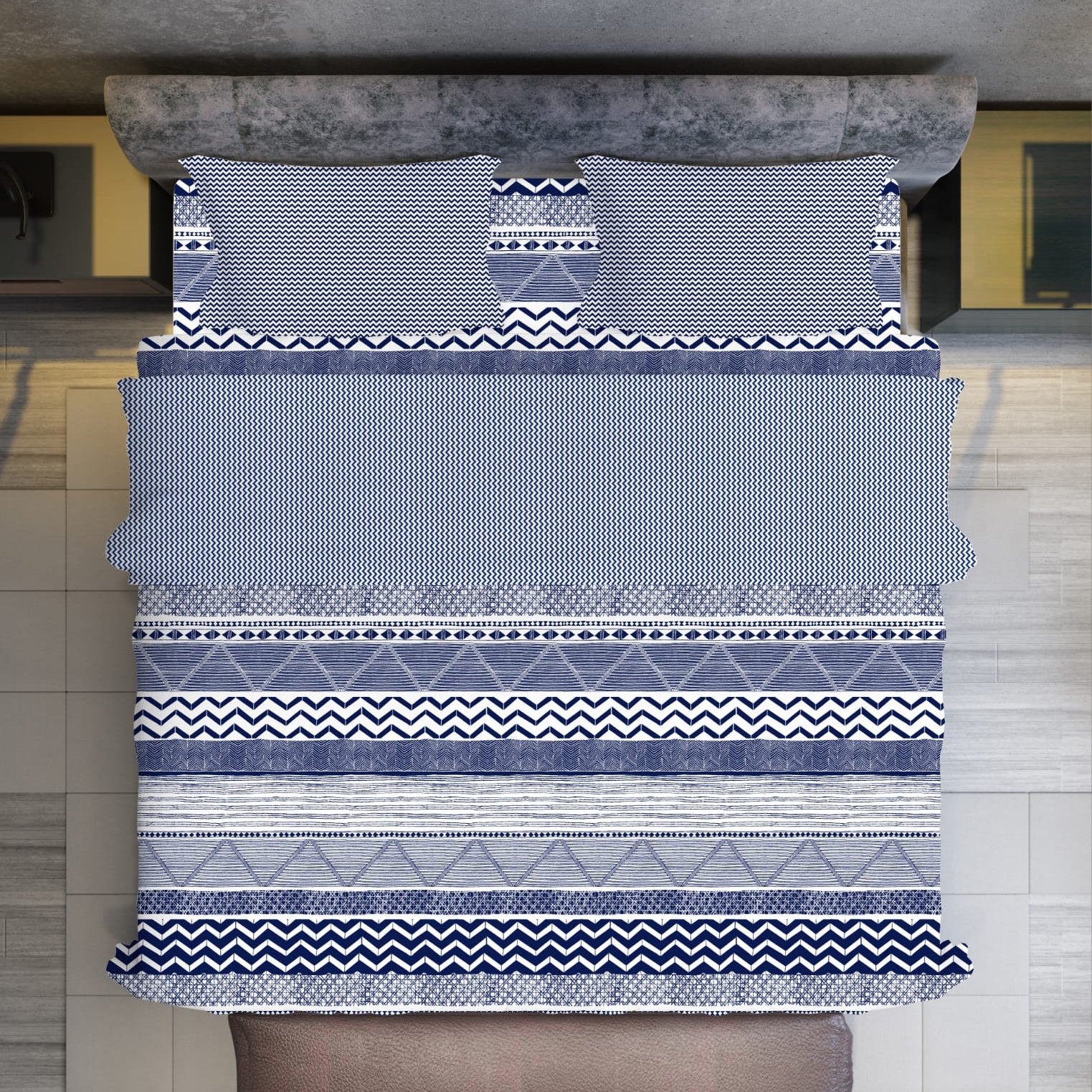 Warm & Durable Ultrasonic Microfiber Comforter – Double Bed