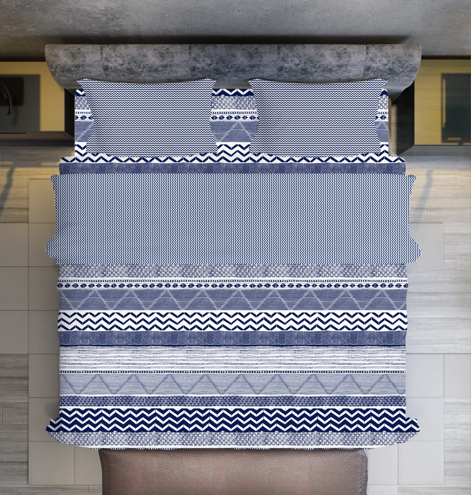 Warm & Durable Ultrasonic Microfiber Comforter – Double Bed