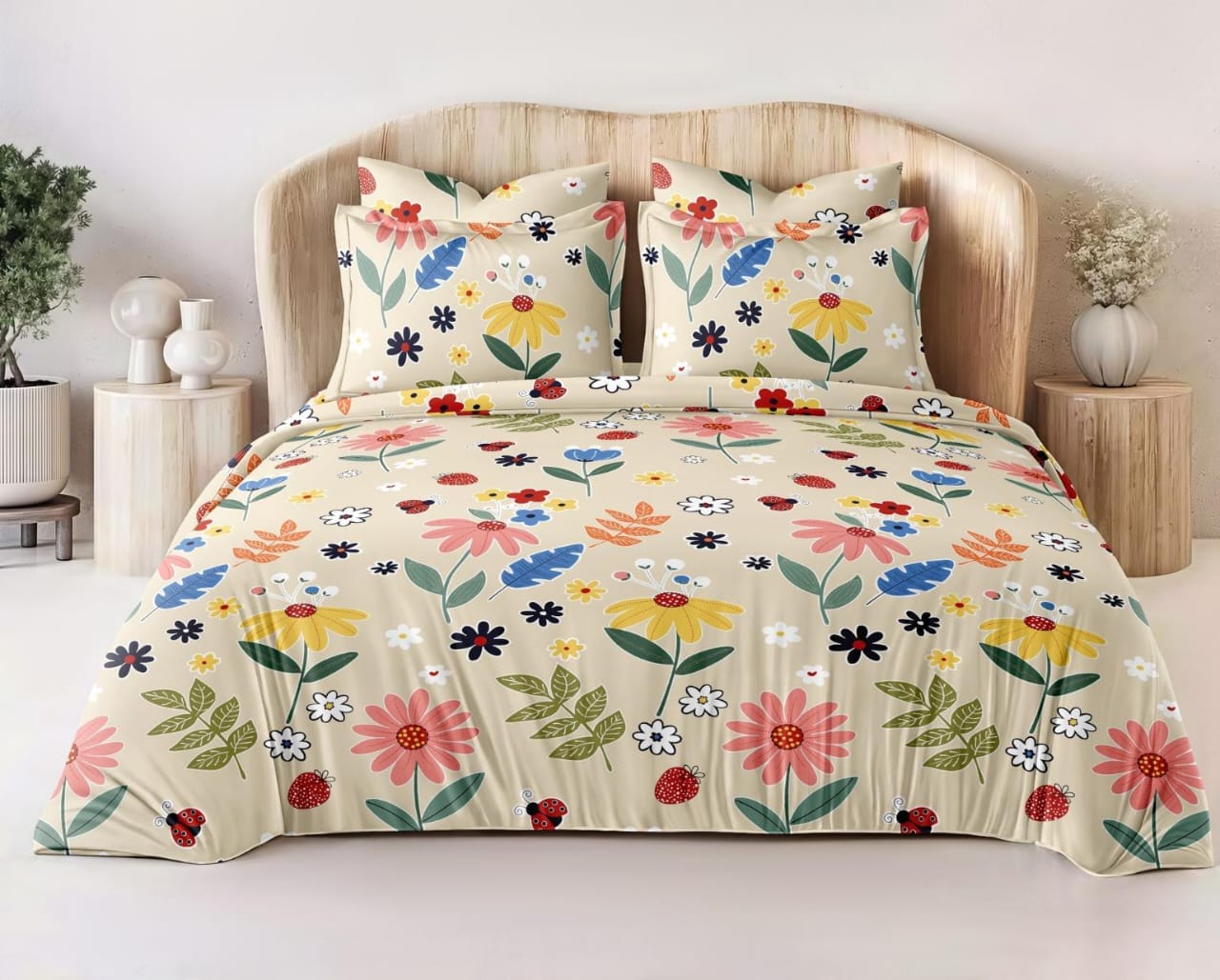 Complete Bedding Combo – Microfiber Comforter Set with Pillow Covers