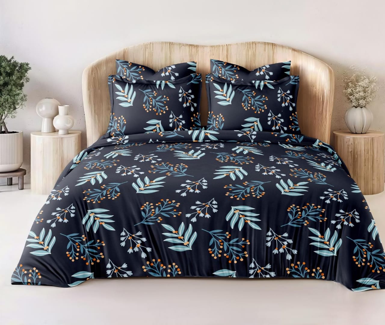 Luxury Microfiber Comforter Set (4 Pieces) | Soft, Lightweight & All-Season Bedding Set